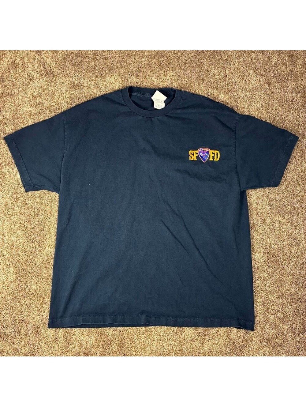 San Francisco Fire Department Mens Navy Tee Size XXL